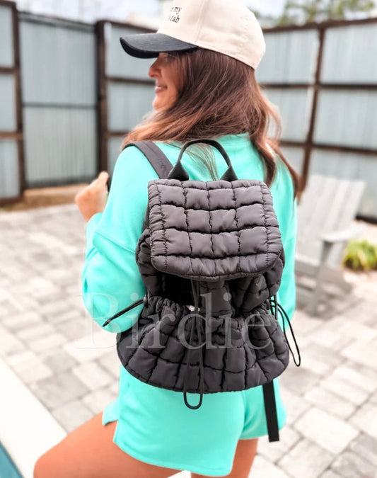 PREORDER: Quilted Backpack in Black // eta 3-4 weeks
