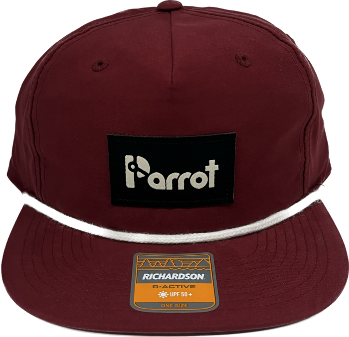 Parrot Surf Shop PSS 256 Patch Cardinal hat maroon snapback