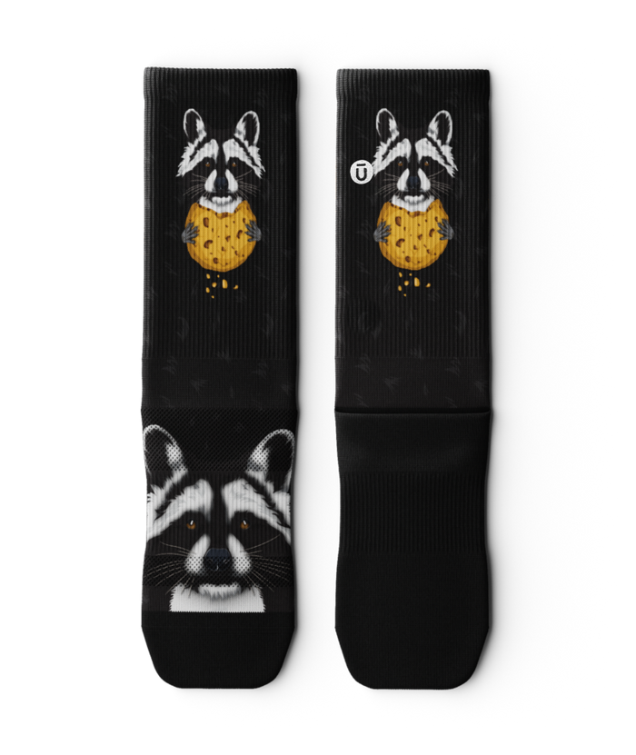 Rad Raccoon Athletic Crew Socks