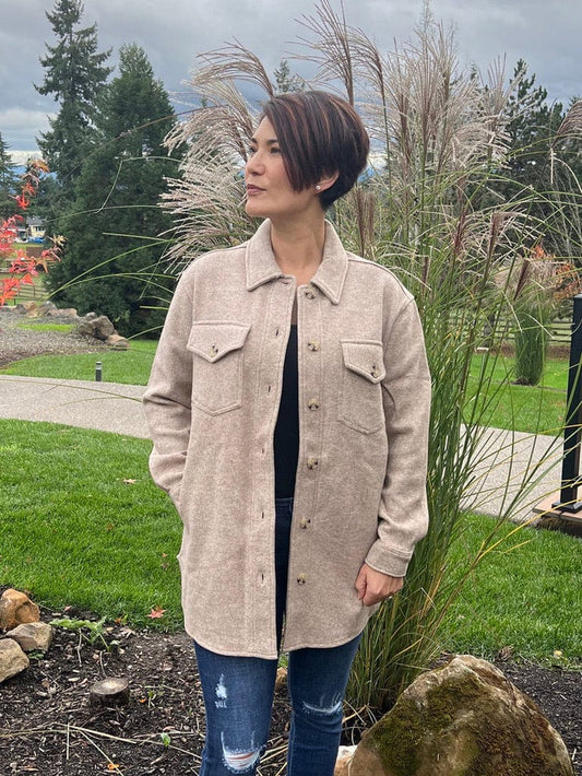 RD Style Knit Shirt Jacket - Taryn x Philip Boutique