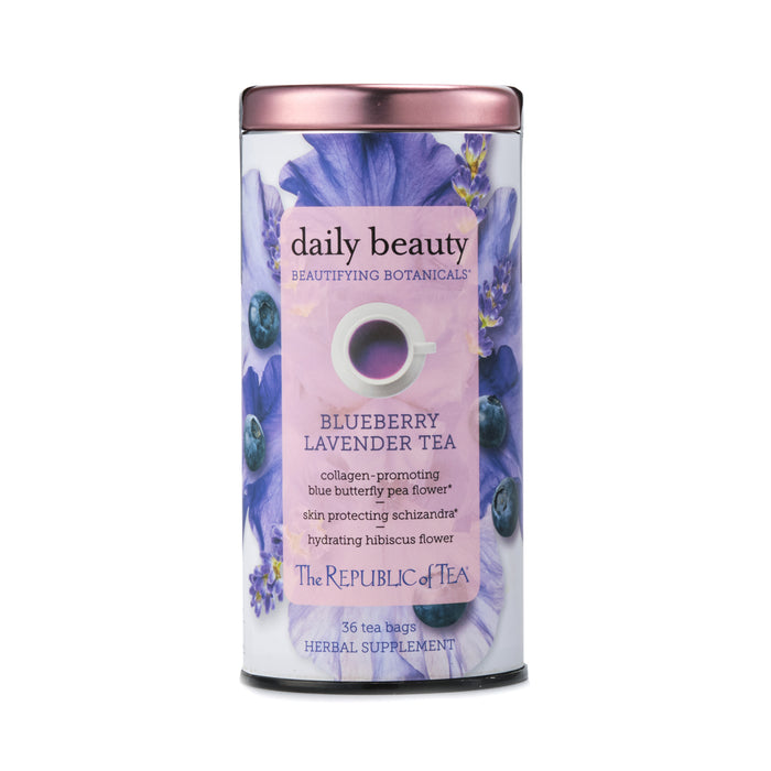 Republic of Tea Daily Beauty Blueberry Lavender Tea 36 Tea Bags