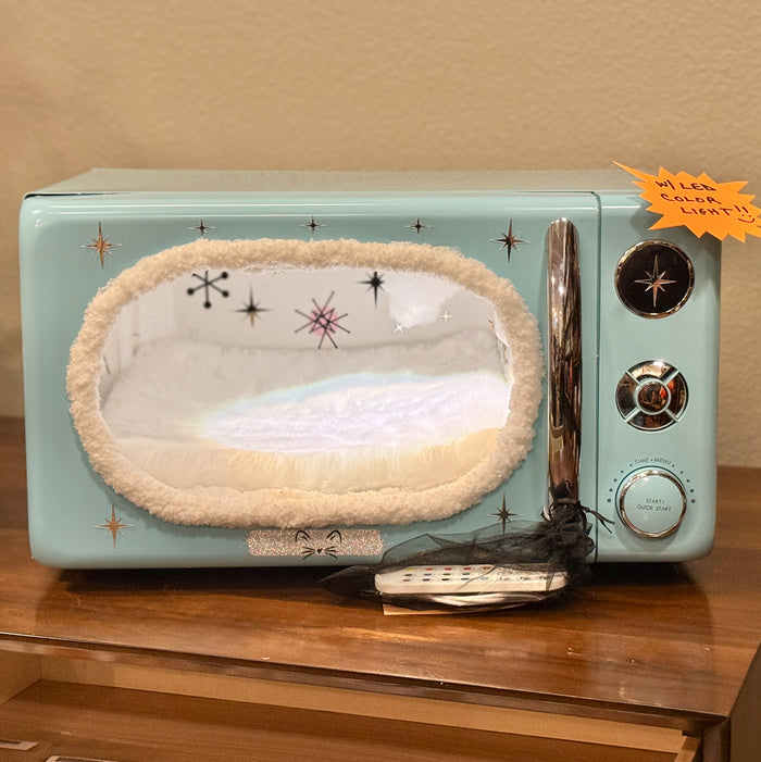 Retro Microwave Cat Cave