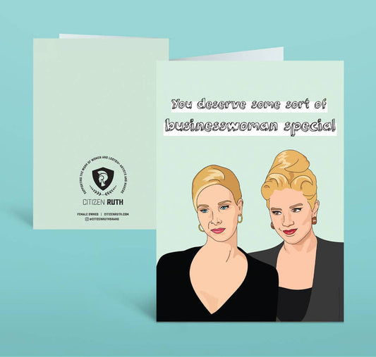 Romy and Michelle Business Woman Special card