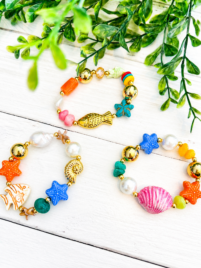 Seaside Treasures Stretch Bracelet