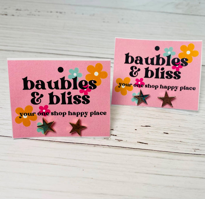 Simple Star Stud Earrings