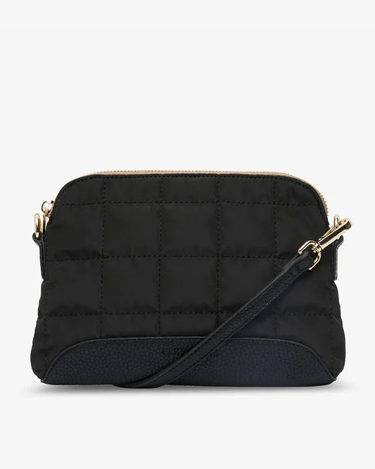 SOHO CROSSBODY BAG in Black + Oyster by Elms and King