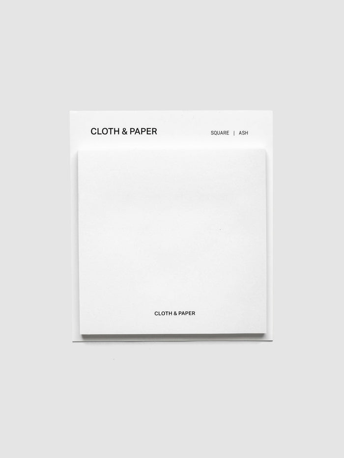 Sticky note set displayed against a neutral background. Color shown is ash.