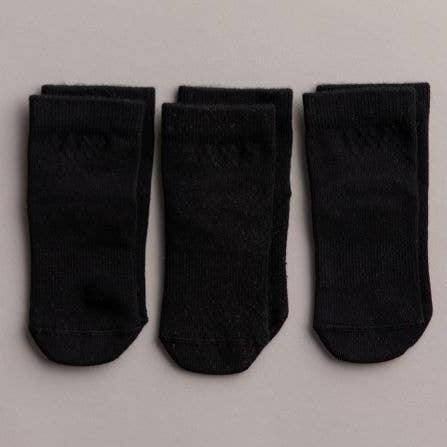 Squid Socks 3 Pack - Coal Bamboo Collection, 6-12 mo