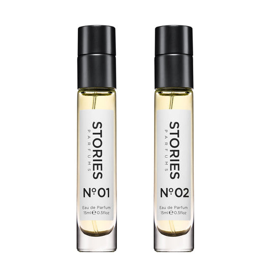 STORIES Eau de Parfum Discovery Duo, two 15ml bottles