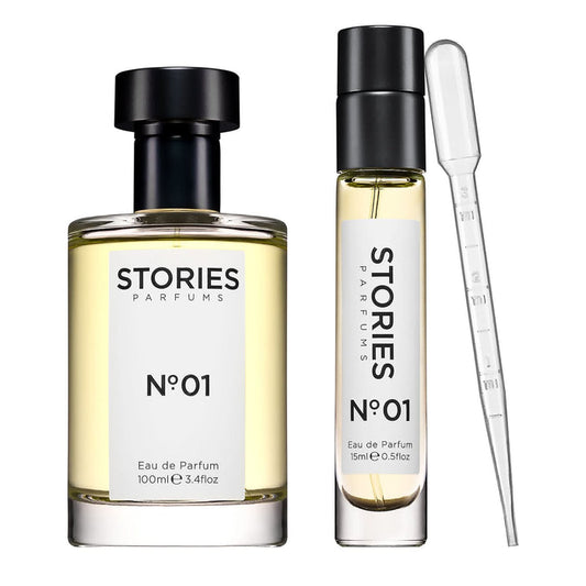 STORIES Nº.01 Home & Away Duo: 100ml and 15ml Eau de Parfum with pipette