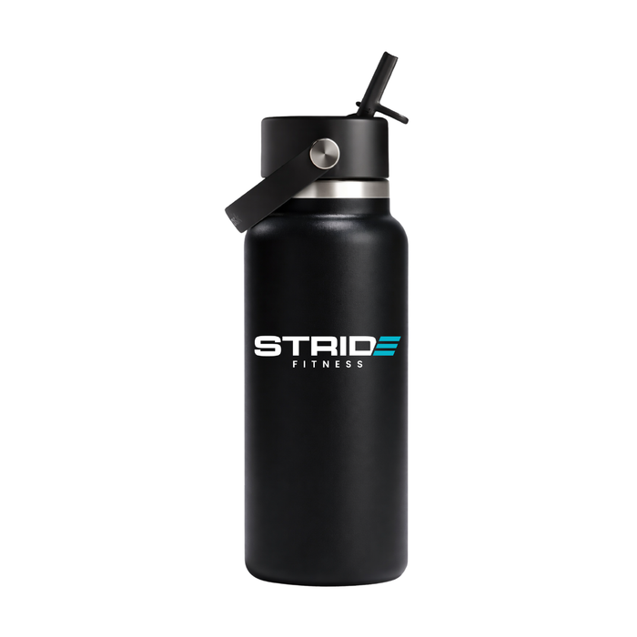 STRIDE Fitness 32 oz Stainless Steel Water Bottle
