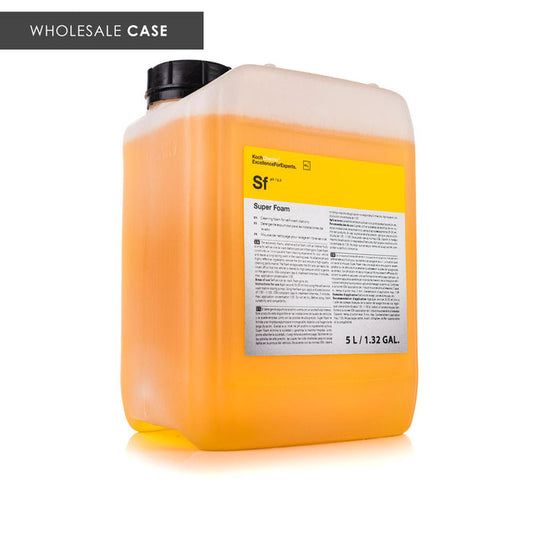 Koch-Chemie Super Foam 5 Liter front view with the text "Wholesale Case" on a white background.