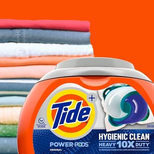 Tide Hygienic Clean Heavy 10x Duty Power PODS Laundry Detergent Pacs, Original, 76 count, For Visible and Invisible Dirt, 3.67kg - Shoppers-kart.com