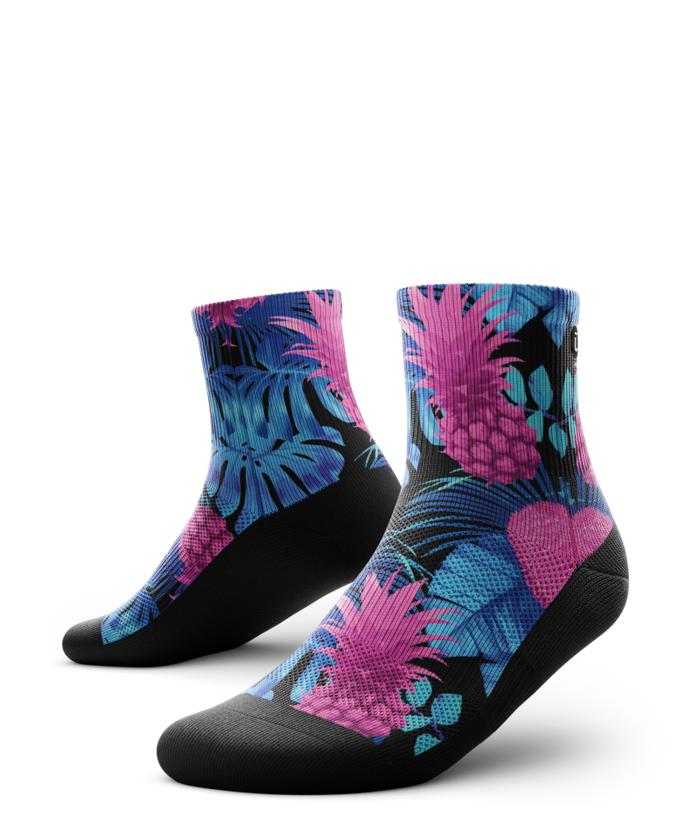 Tropic Like It's Hot Athletic Quarter Socks