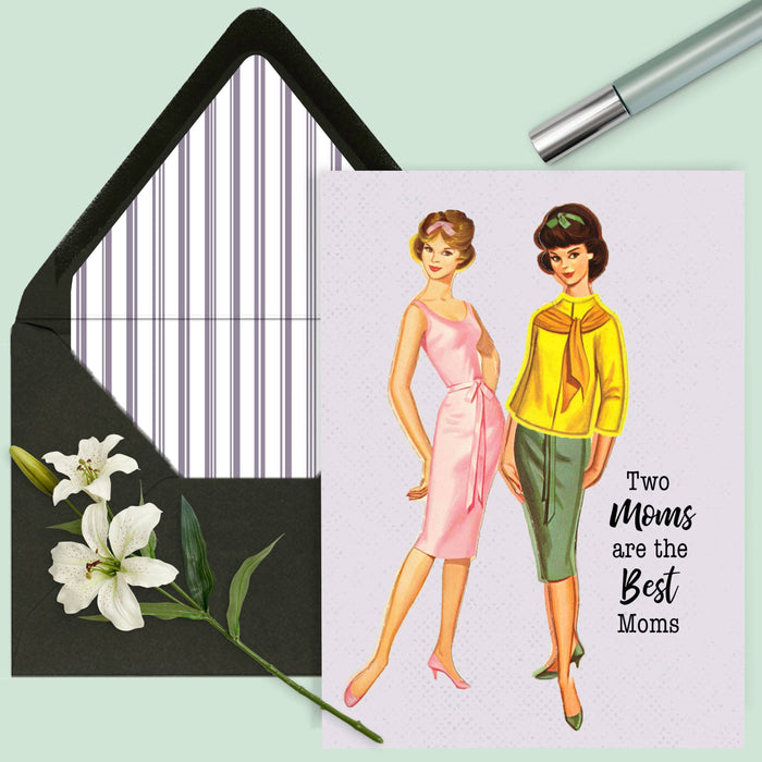 Two Moms are the Best Moms LGBTQ Mothers Day Card