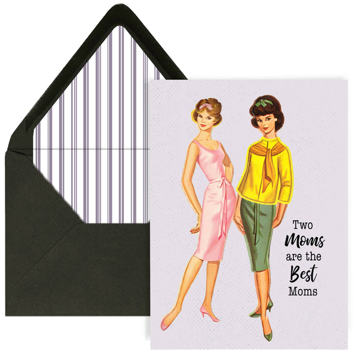 Two Moms are the Best Moms LGBTQ Mothers Day Card