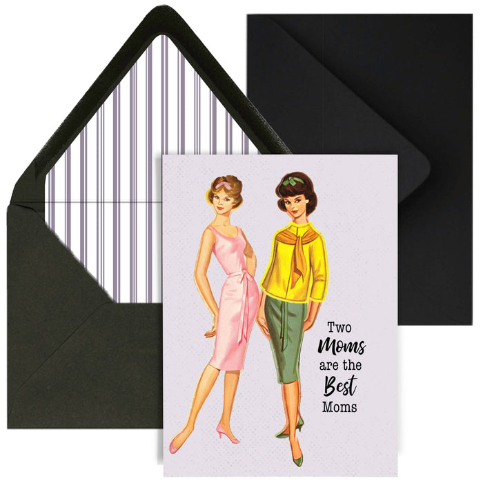 Two Moms are the Best Moms LGBTQ Mothers Day Card