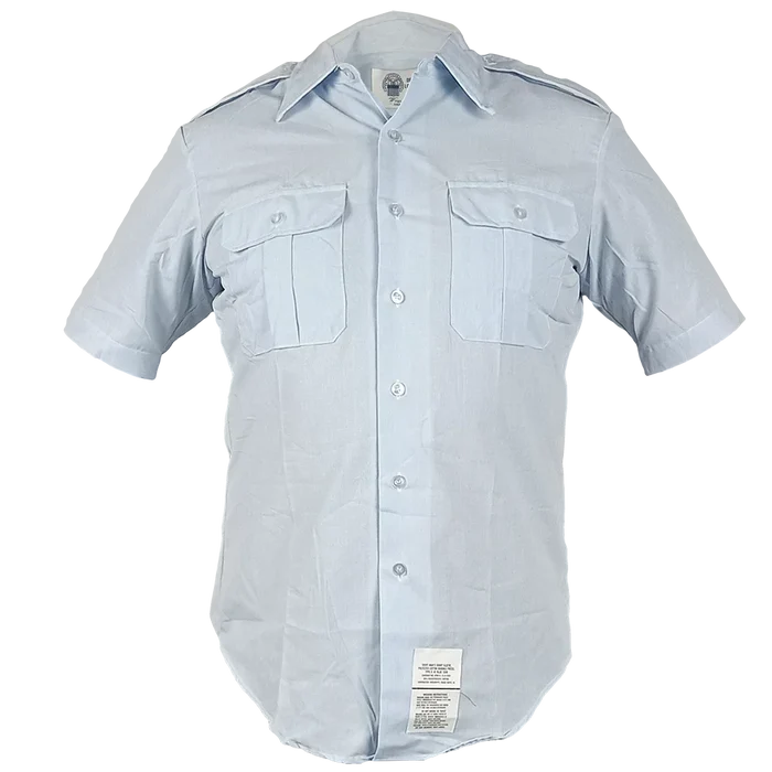US Air Force Blue Short Sleeve Service Dress Shirt - US Air Force Surplus - Dress Shirts