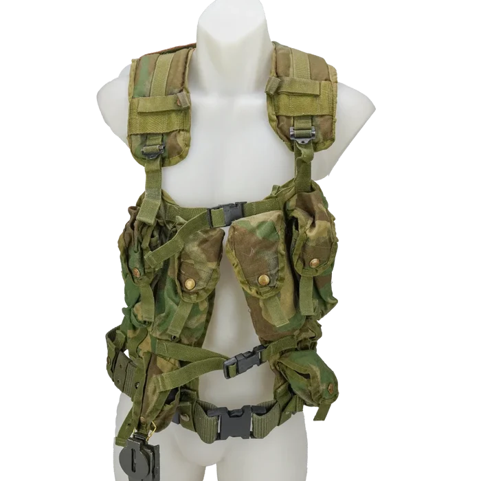 USGI 1st Gen Woodland Load Bearing Vest w/ Belt, Item 7 - Film Production Used - Collectables & Rarities