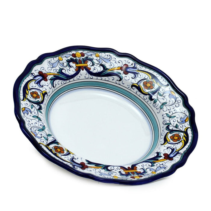 VECCHIA DERUTA: Pasta/Soup Scalloped Rimmed Bowl Plate