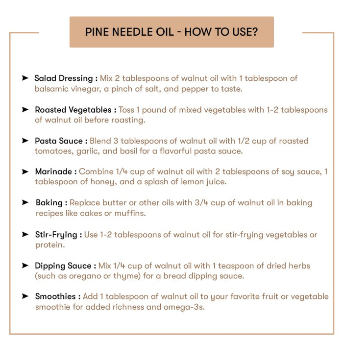 How to use Walnut Oil