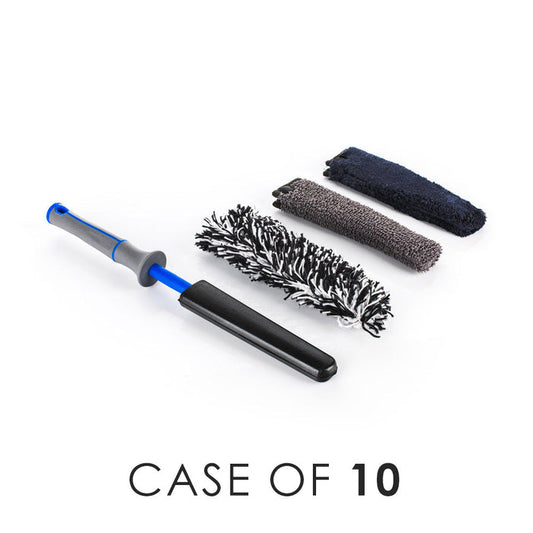 Detail Factory Wheel Barrel Mini Brush Kit Avalanche with the text "Case of 10" view on a white background.