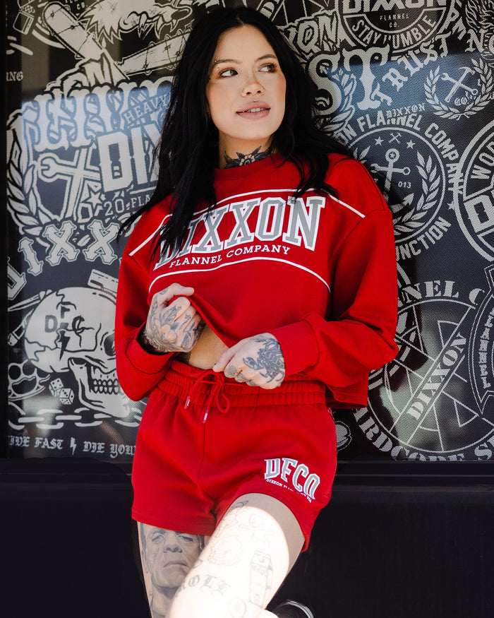 Women's DFCO Sweatshorts - Red