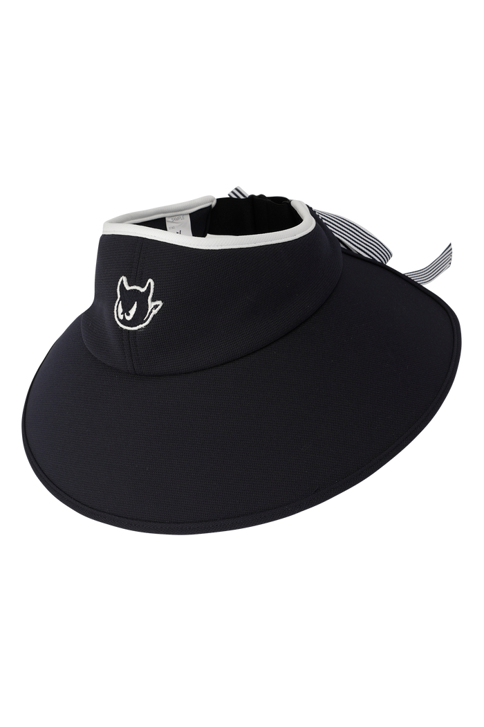 Women's Ribbon Floppy Visor Navy