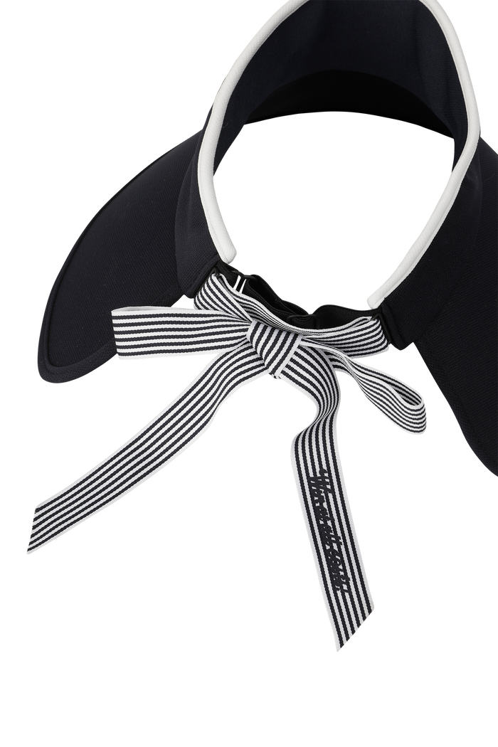 Women's Ribbon Floppy Visor Navy