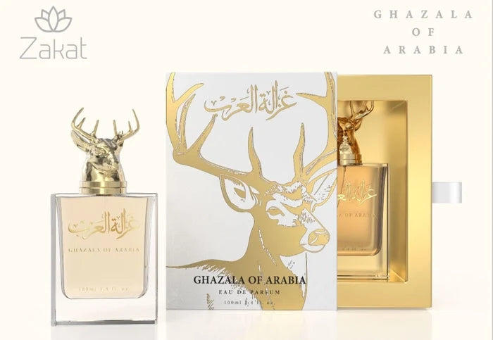 Zakat Parfums | Ghazala of Arabia | Eau De Parfum | Unisex Fragrance | 100 ML - 3.4 oz | Rose - Floral & Musk Notes