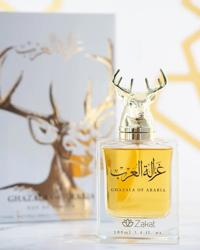 Zakat Parfums | Ghazala of Arabia | Eau De Parfum | Unisex Fragrance | 100 ML - 3.4 oz | Rose - Floral & Musk Notes