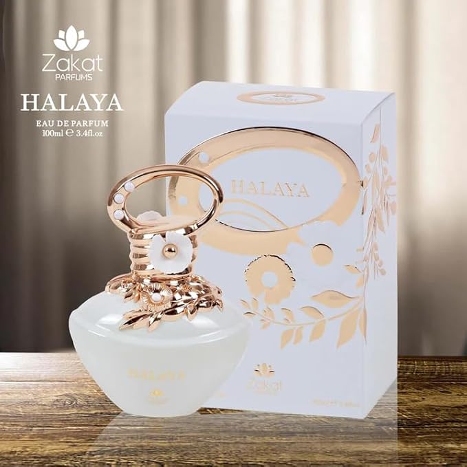 Zakat Parfums | Halaya | Eau De Parfum | 100 ML - 3.4 oz | Unisex Fragrance | Bergamot - Orange Flower & Musk Notes