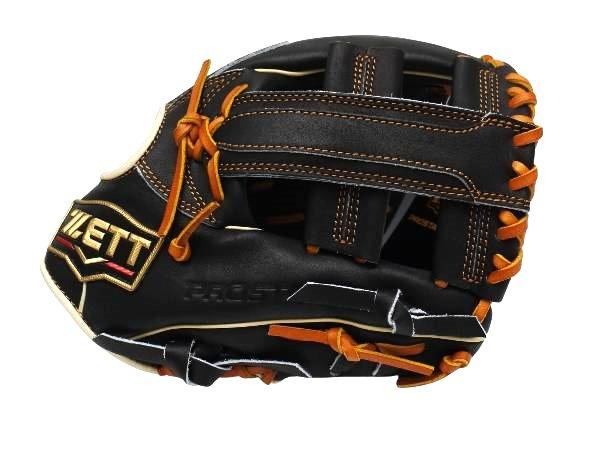 ZETT Prostatus Shogo Nakamura Model 11.75 inch Infielder Glove - Black #4